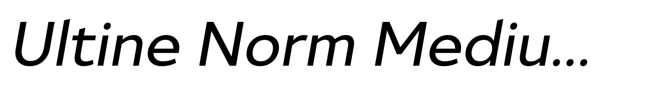 Ultine Norm Medium Italic